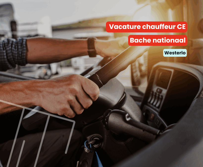 Chauffeur CE | Bache nationaal | Westerlo