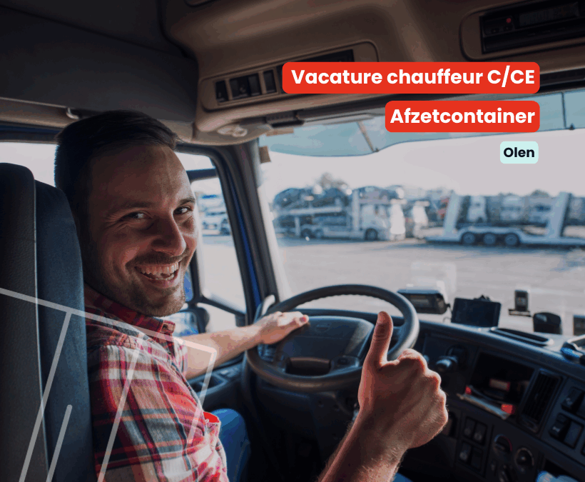 Chauffeur C/CE | Afzetcontainer | Olen