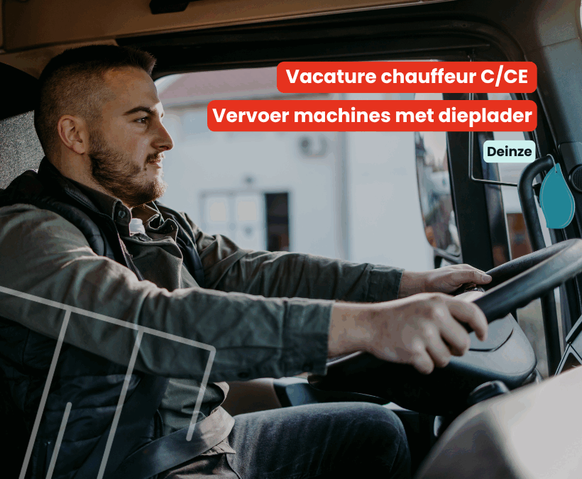 Chauffeur C/CE | Vervoer machines met dieplader | Deinze