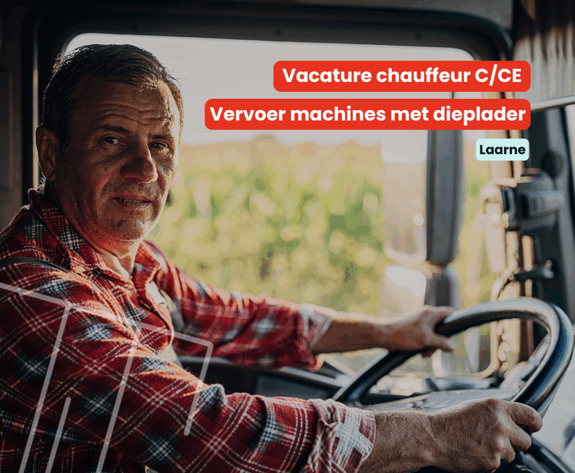 Chauffeur C/CE | Vervoer machines met dieplader | Laarne