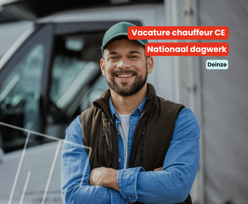 Chauffeur CE | Nationaal dagwerk | Deinze