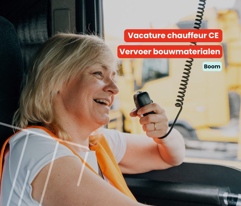 chauffeur ce vervoer bouwmaterialen